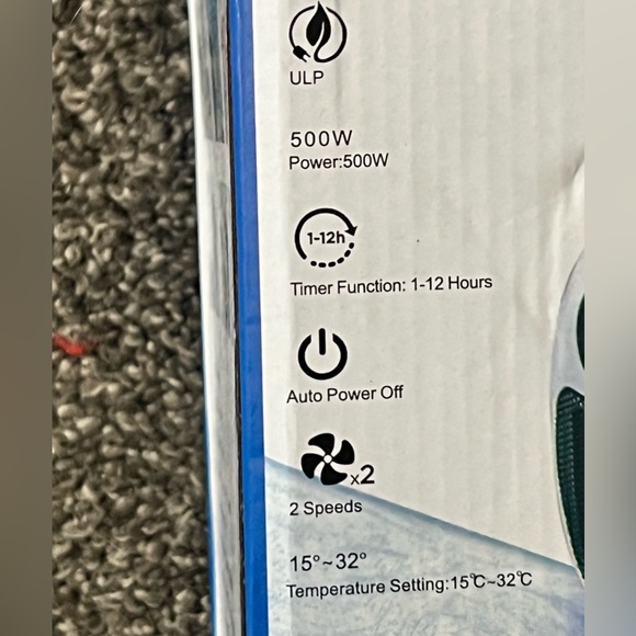 NEW Wall Plugin Potable Heater with remote control - Picture 7 of 12